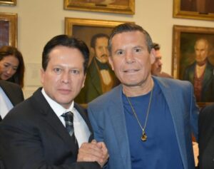 Daniel Aceves y Julio César Chávez 